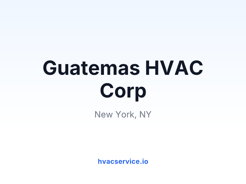 Guatemas HVAC Corp