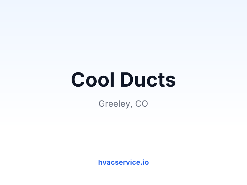 Cool Ducts