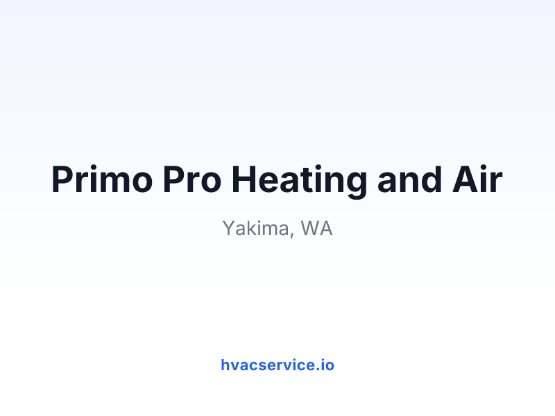 Primo Pro Heating and Air