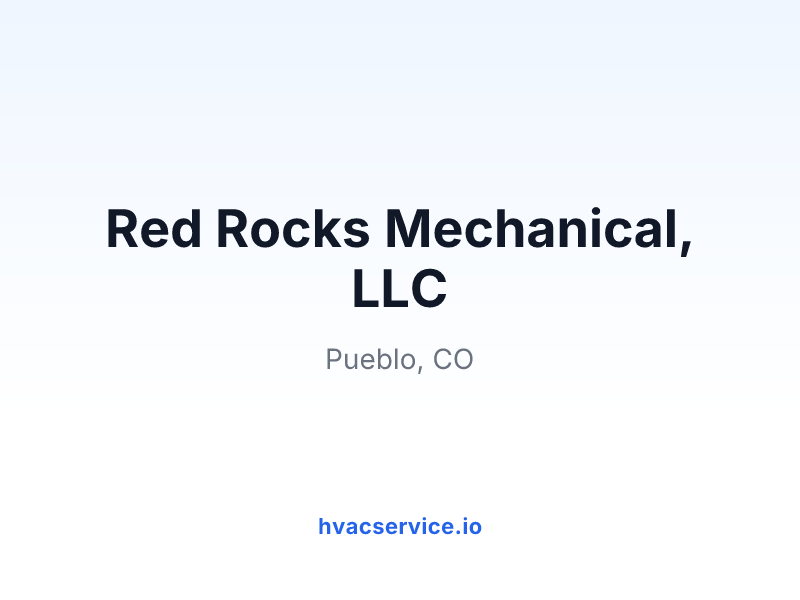 Red Rocks Mechanical, LLC