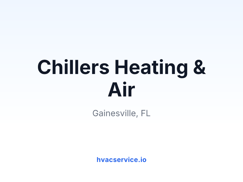 Chillers Heating & Air