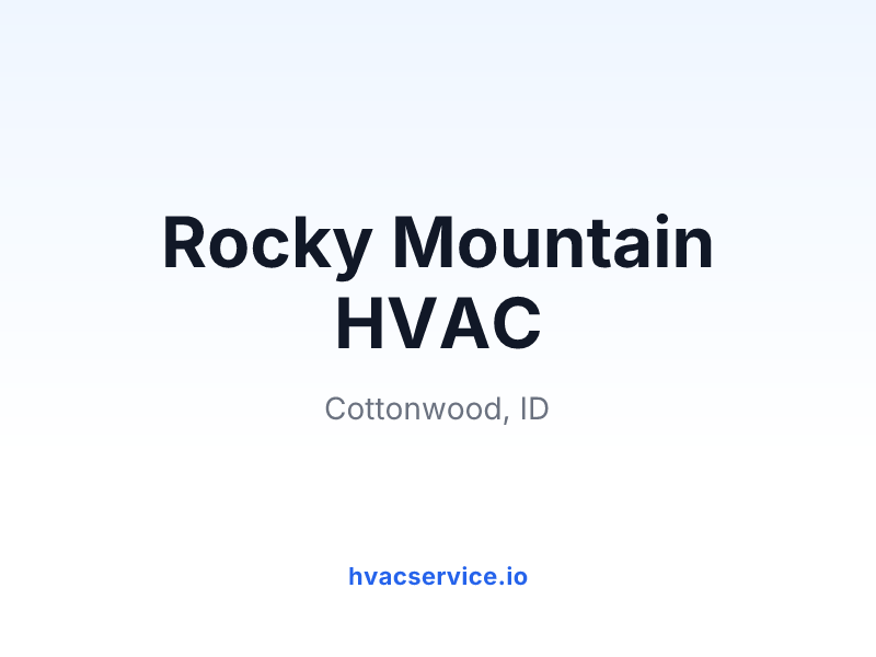 Rocky Mountain HVAC