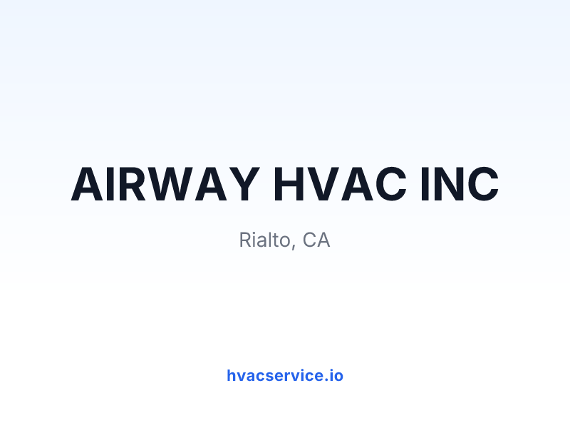 AIRWAY HVAC INC