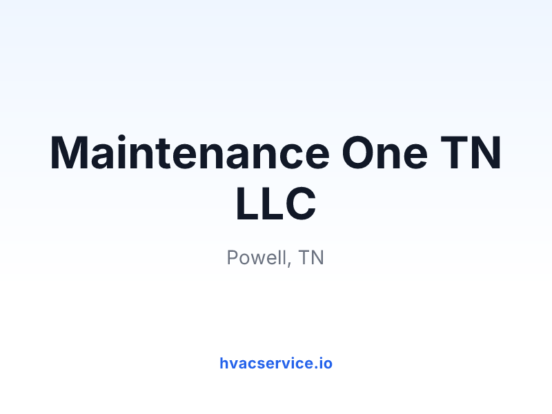 Maintenance One TN LLC