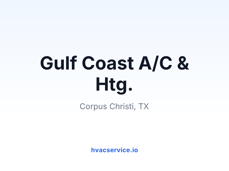 Gulf Coast A/C & Htg.