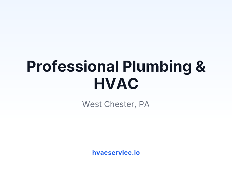 Professional Plumbing & HVAC