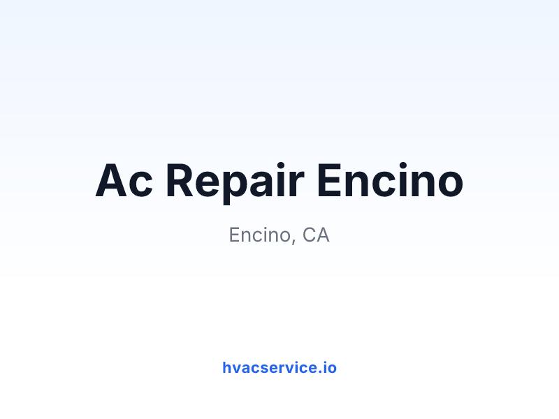 Ac Repair Encino