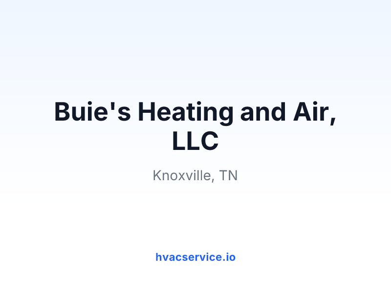 Buie's Heating and Air, LLC