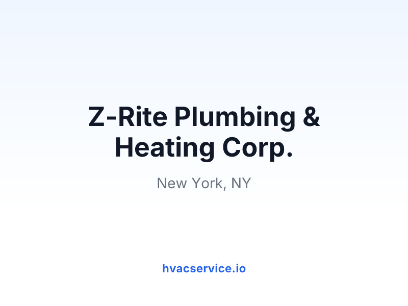 Z-Rite Plumbing & Heating Corp.