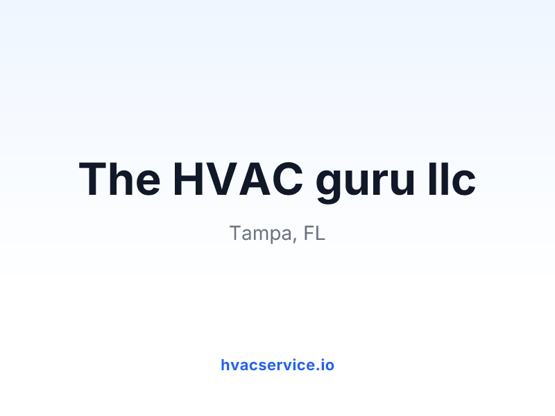 The HVAC guru llc