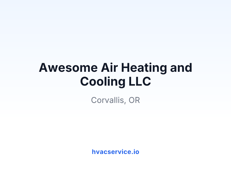 Awesome Air Heating and Cooling LLC