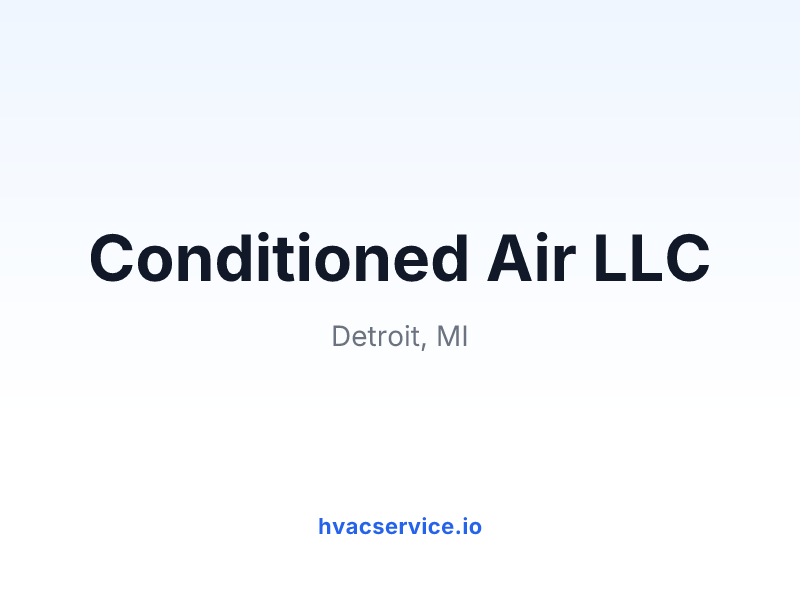 Conditioned Air LLC