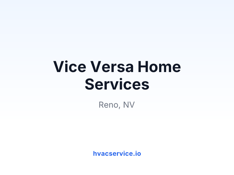 Vice Versa Home Services
