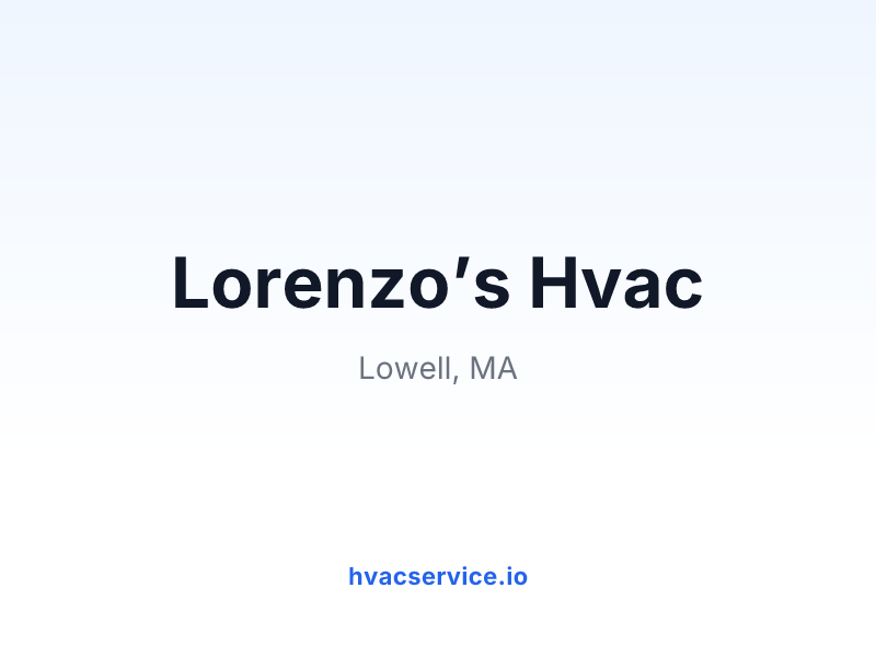 Lorenzo’s Hvac