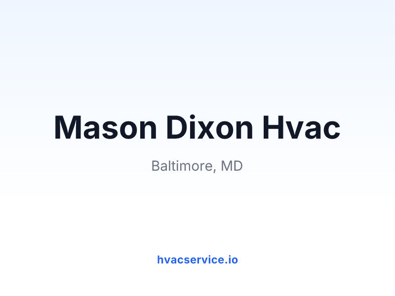 Mason Dixon Hvac