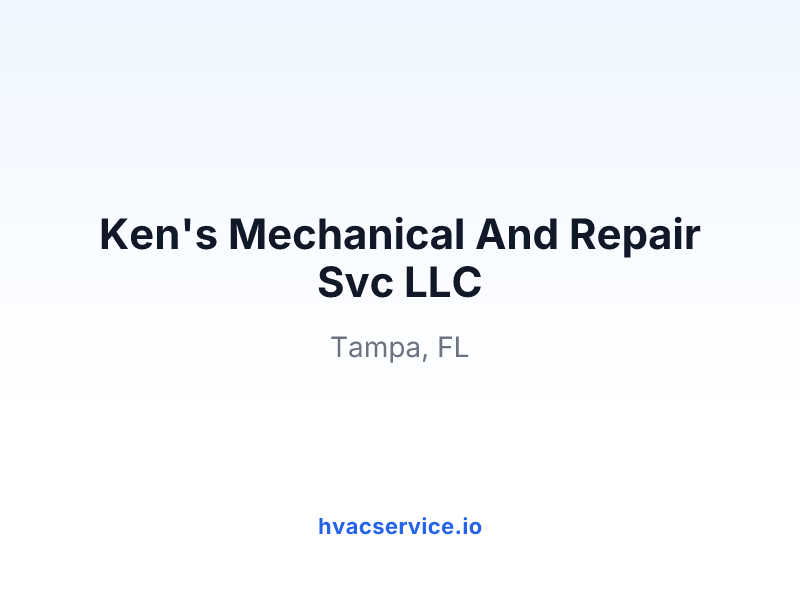 Ken's Mechanical And Repair Svc LLC