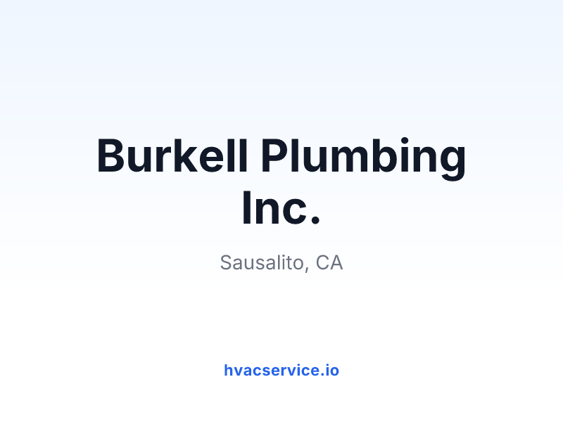 Burkell Plumbing Inc.