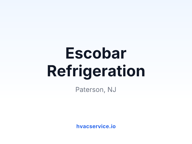 Escobar Refrigeration