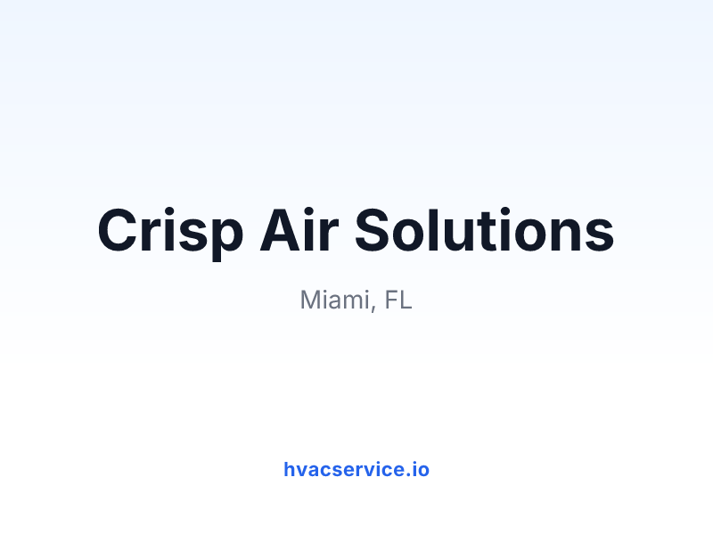 Crisp Air Solutions