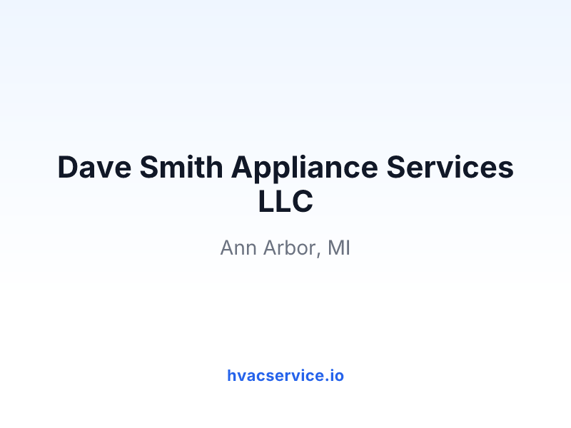 Dave Smith Appliance Services LLC