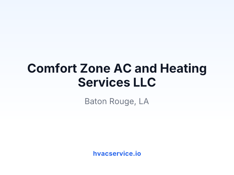 Comfort Zone AC and Heating Services LLC