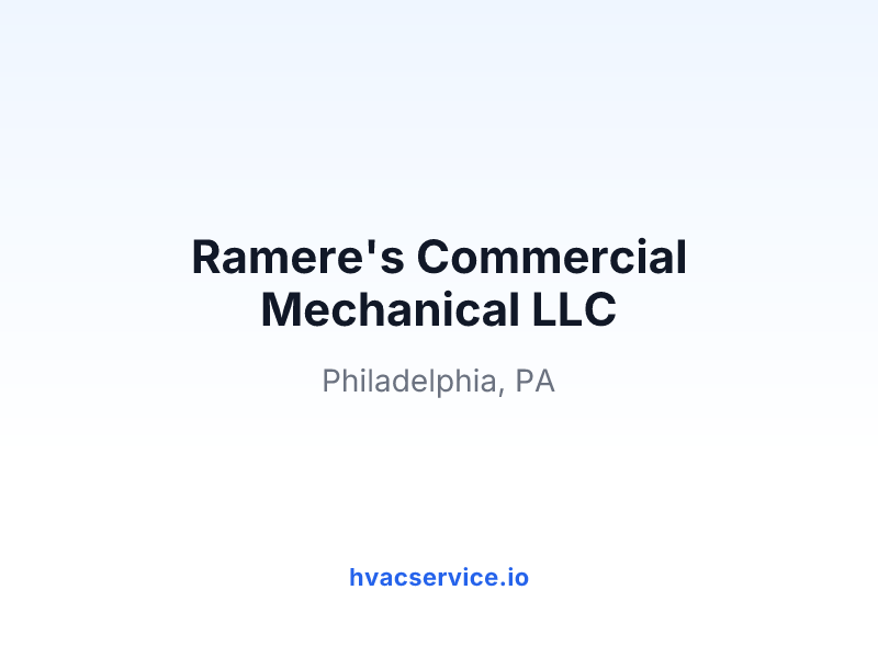 Ramere's Commercial Mechanical LLC