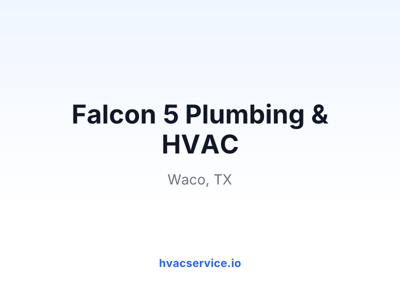 Falcon 5 Plumbing & HVAC