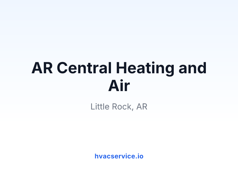 AR Central Heating and Air