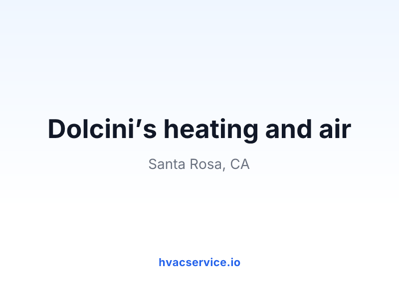 Dolcini’s heating and air