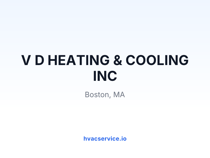 V D HEATING & COOLING INC