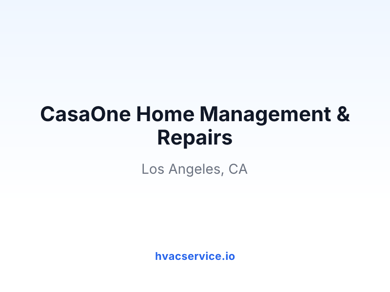 CasaOne Home Management & Repairs