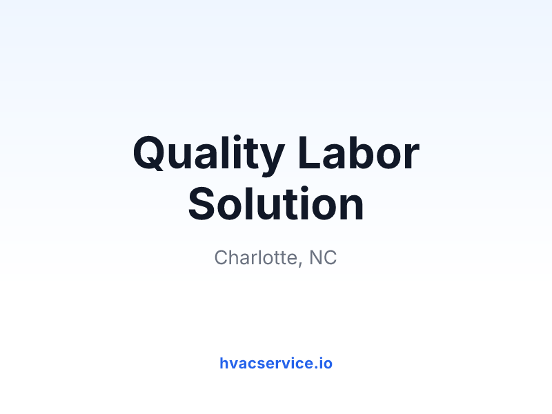 Quality Labor Solution