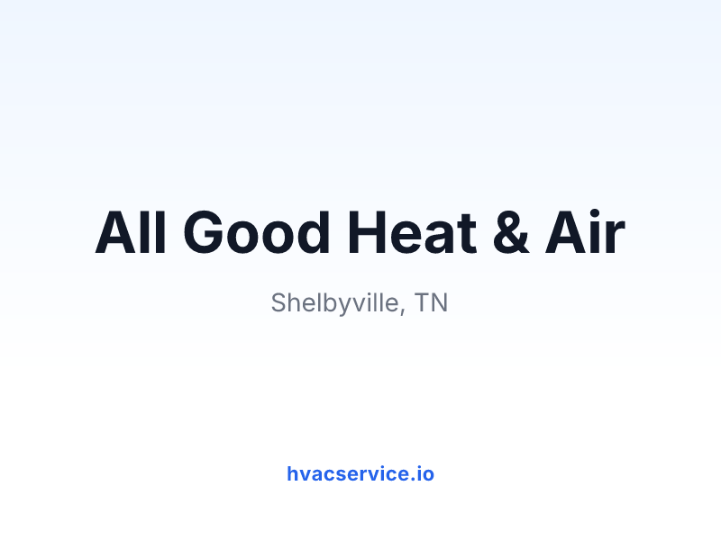 All Good Heat & Air