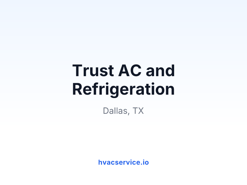 Trust AC and Refrigeration