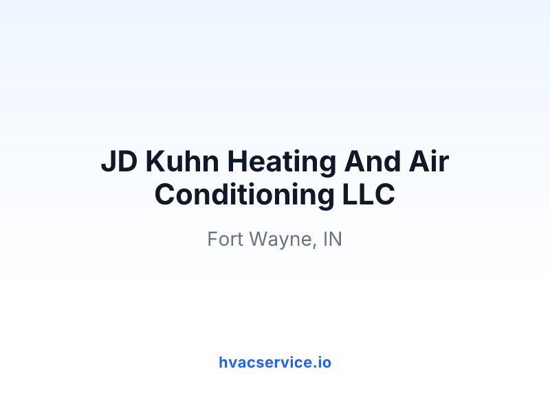 JD Kuhn Heating And Air Conditioning LLC