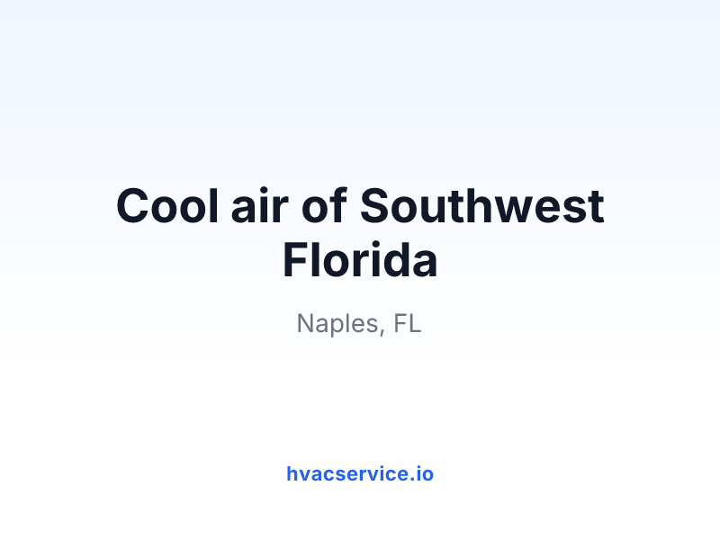 Cool Air of Southwest Florida