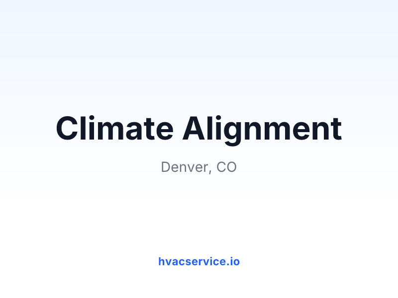 Climate Alignment