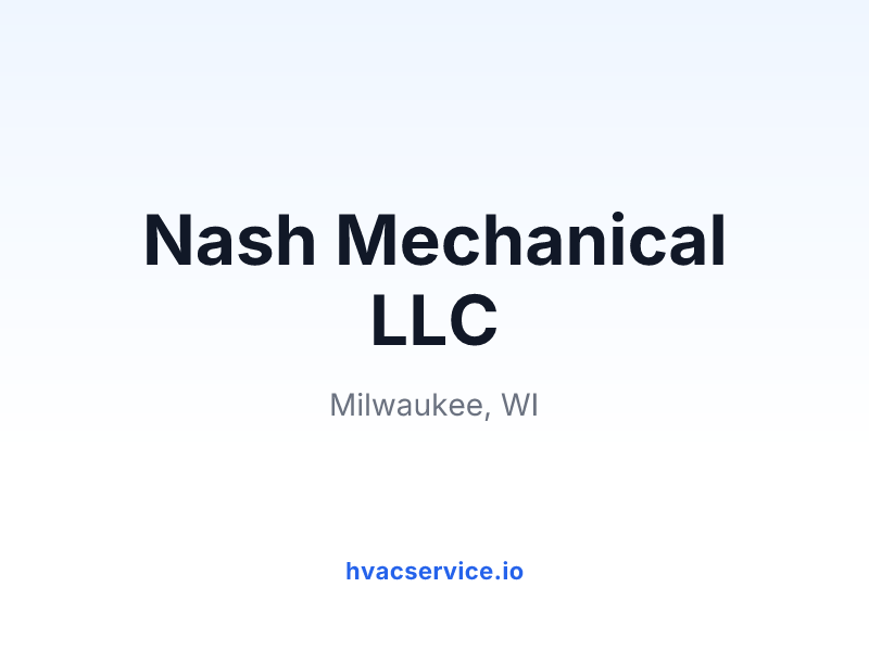 Nash Mechanical LLC