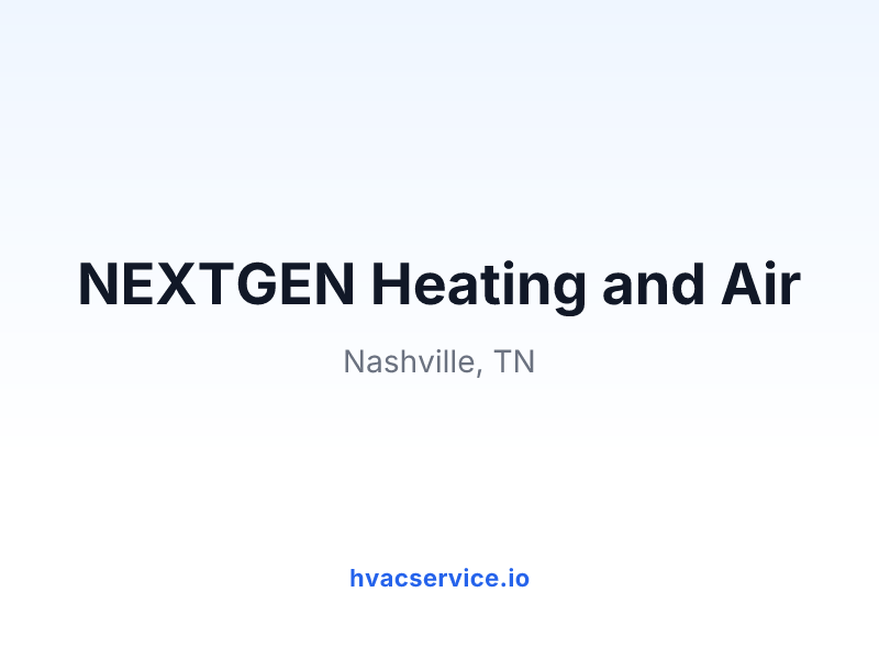 NEXTGEN Heating and Air