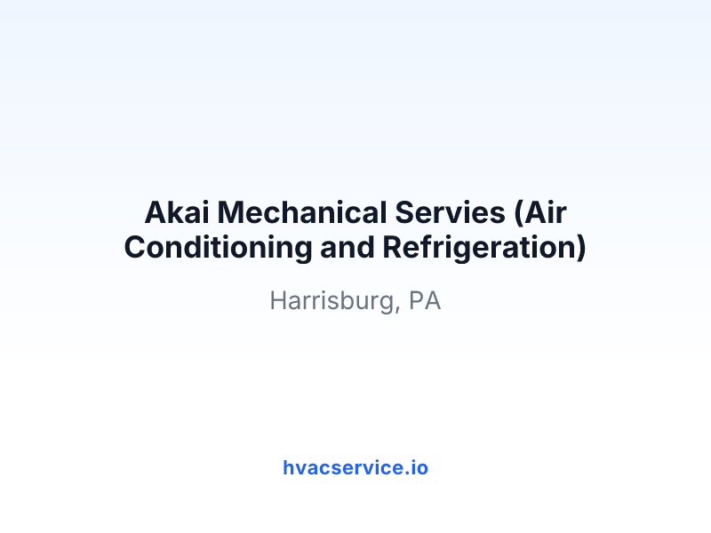 Akai Mechanical Servies (Air Conditioning and Refrigeration)