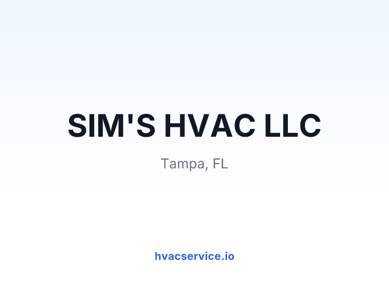 SIM'S HVAC LLC