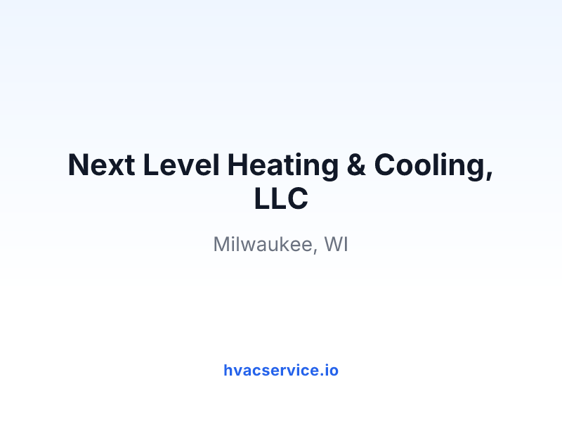 Next Level Heating & Cooling, LLC