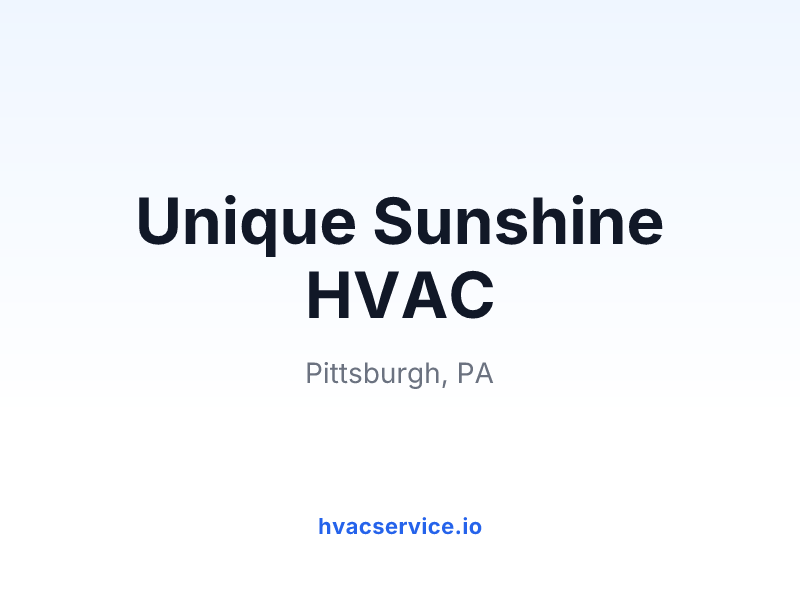 Unique Sunshine HVAC