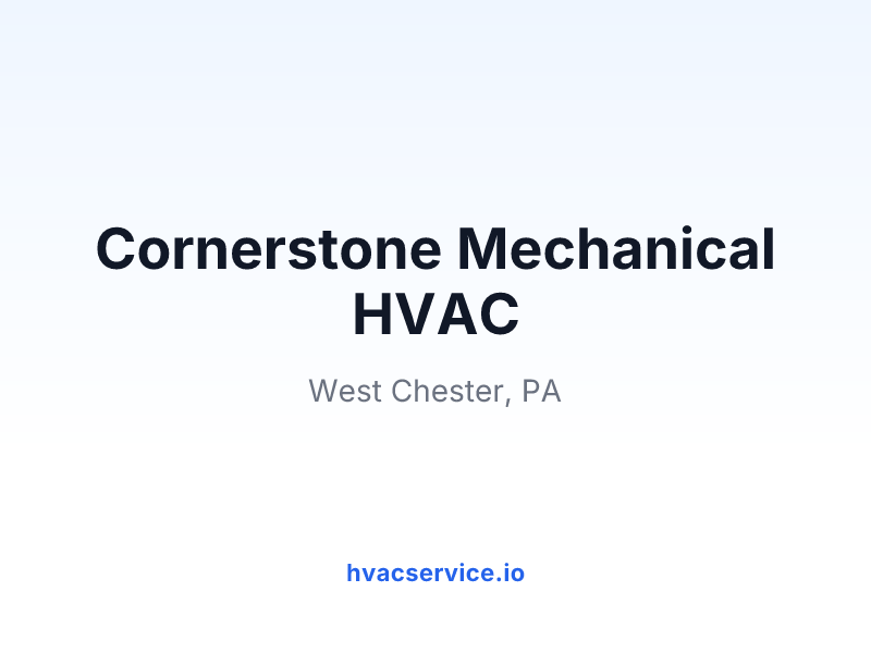 Cornerstone Mechanical HVAC