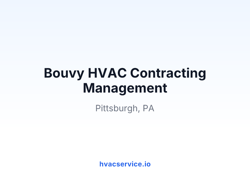 Bouvy HVAC Contracting Management