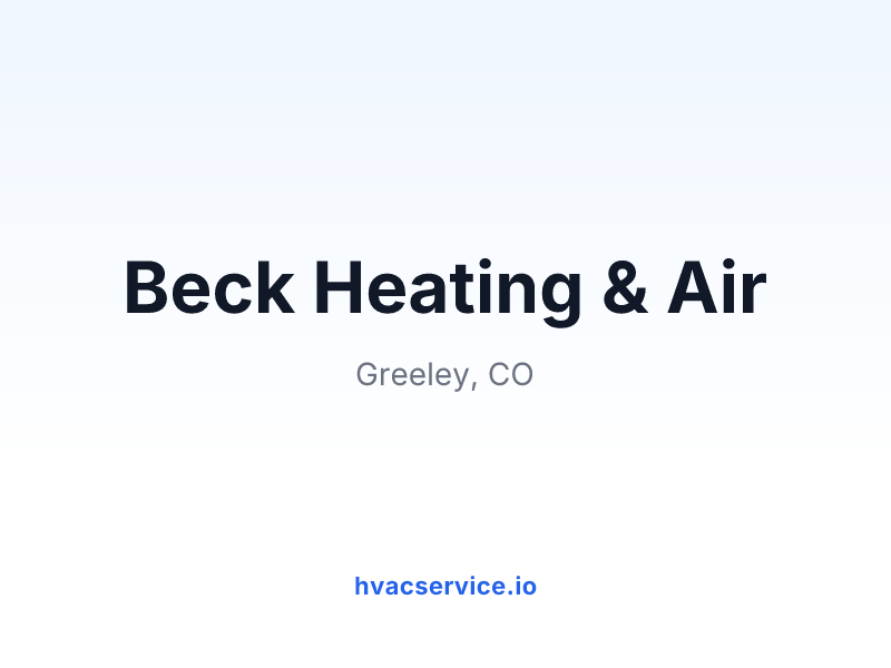Beck Heating & Air