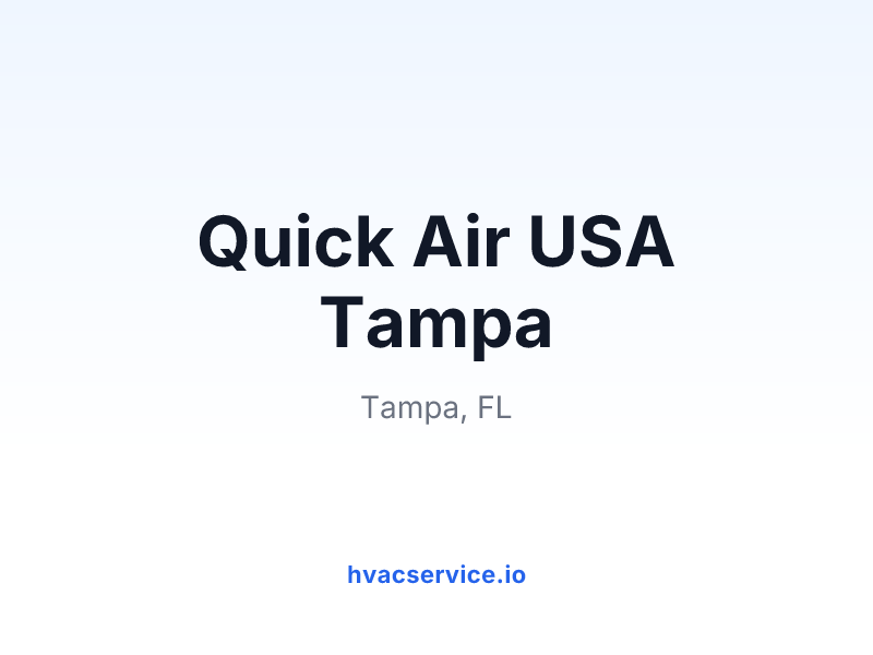 Quick Air USA Tampa