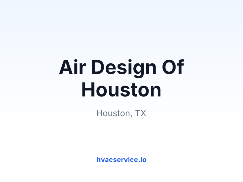 Air Design Of Houston