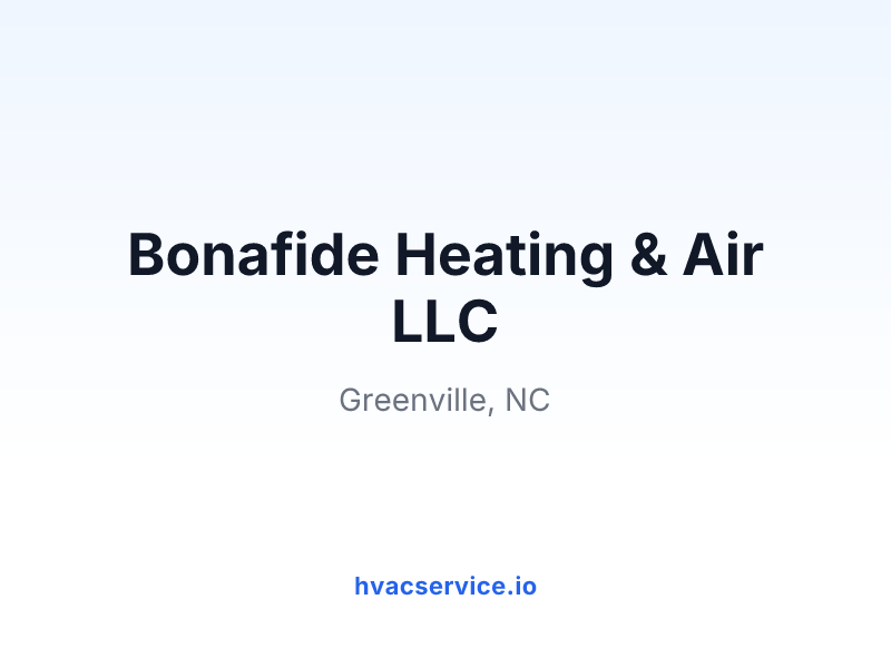 Bonafide Heating & Air LLC