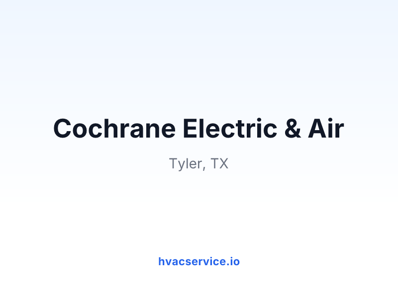 Cochrane Electric & Air